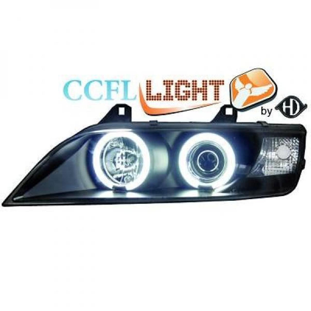 LHD Projector CCFL Headlights Pair Clear Black BMW Z3 Roadster Coupe 95-02