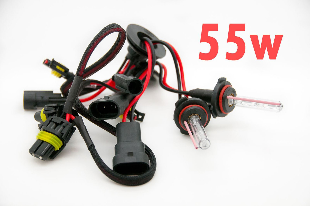 Pair 55W 9006 HB4 HIR1 9011 HIR2 9012 Xenon Hid Gas Discharge Bulbs Lighting - 10000K