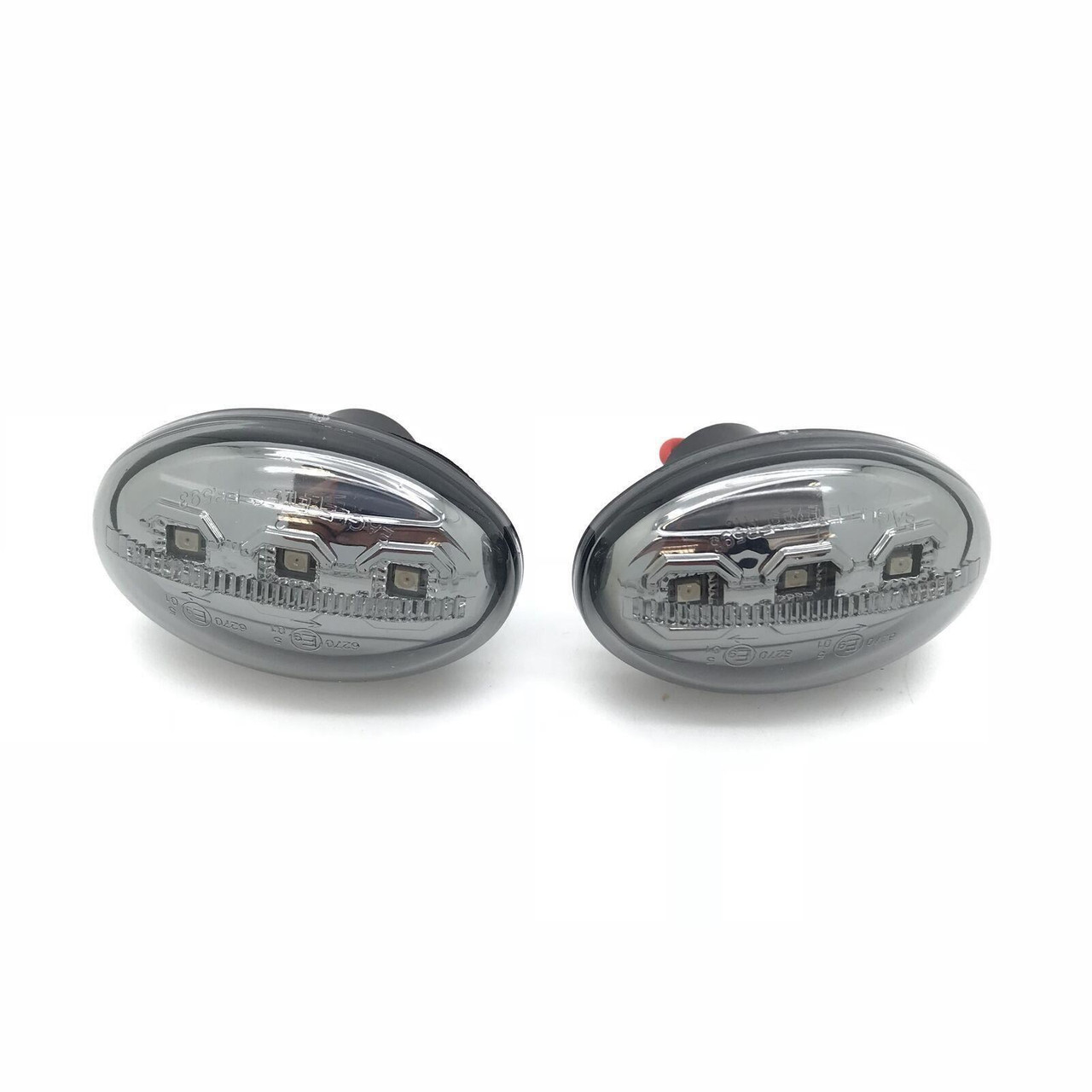 Pair LED Side Repeaters Indicator Replacement Smoke For Ford Transit 8/94-7/06