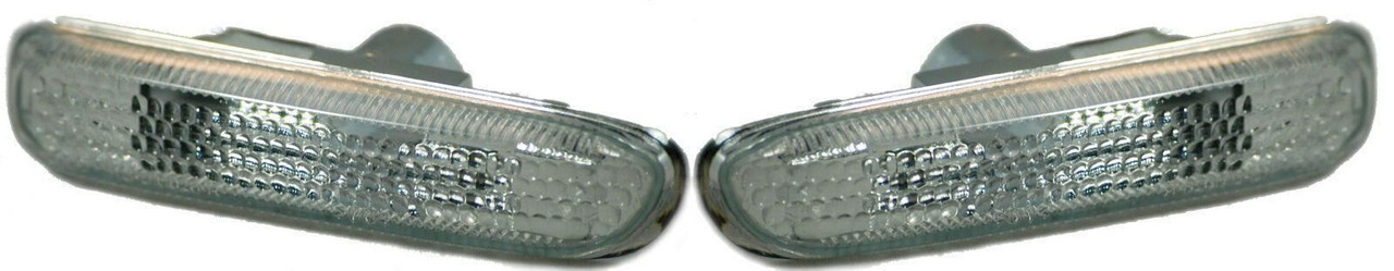 Pair Side Repeaters Indicator Spare Part Replacement For BMW E46 -09/01 Clear