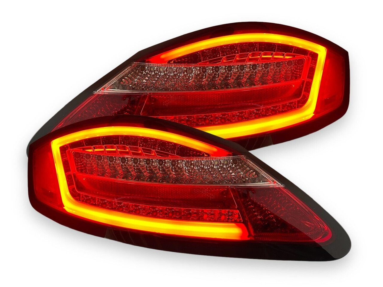 Back Rear Tail Lights Pair LED Clear Red Sequential Porsche Boxster Cayman 987