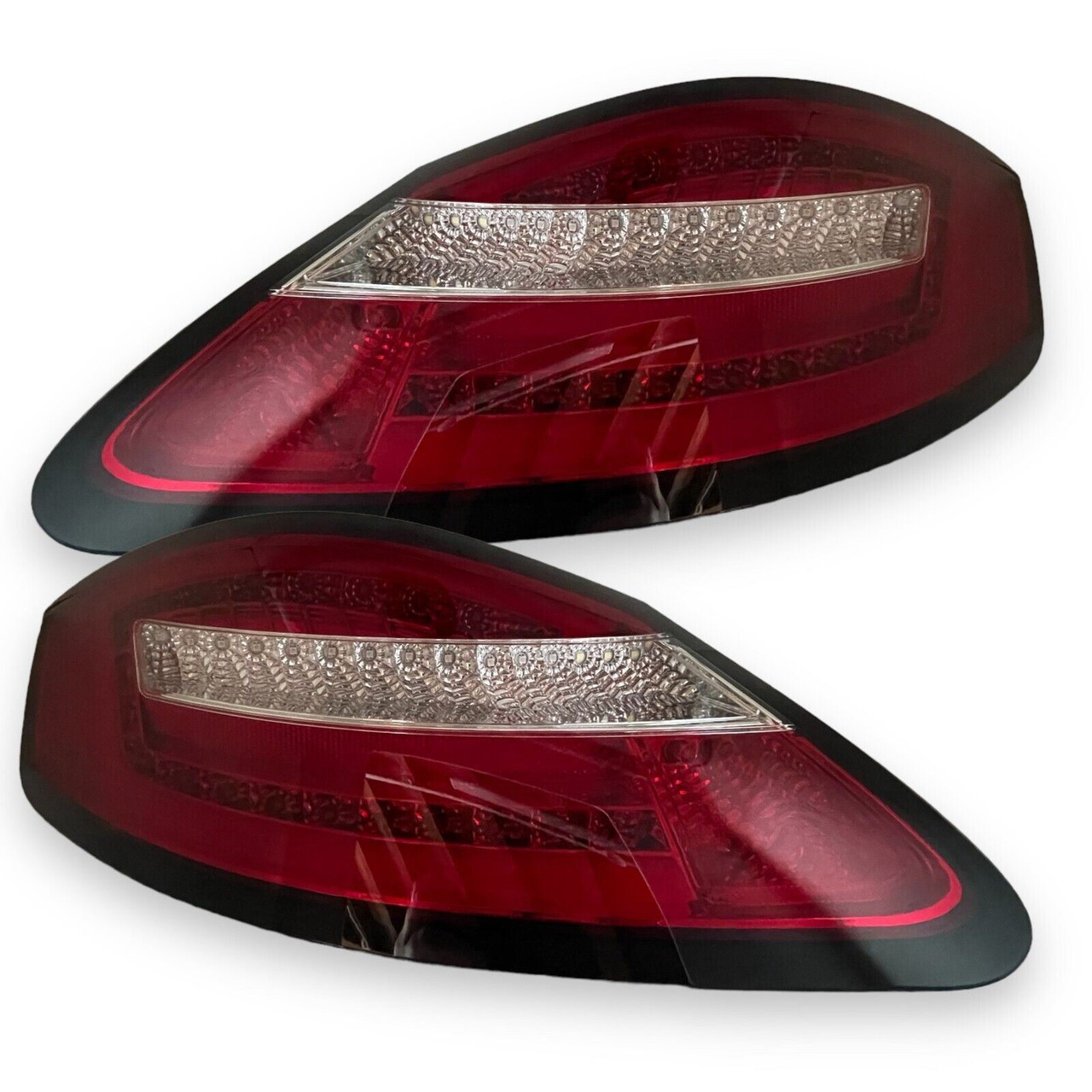 Back Rear Tail Lights Pair LED Clear Red Sequential Porsche Boxster Cayman 987