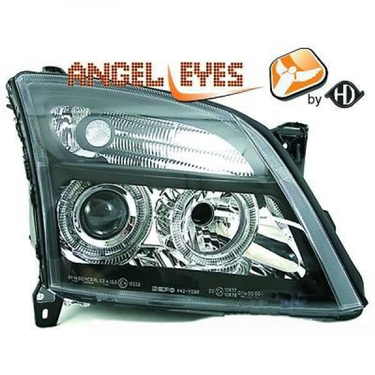 RHD LHD Projector Headlights Pair Angel Eyes Clear Black Vauxhall Signum 03-05