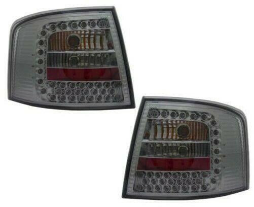 Back Rear Tail Lights Black Smoked LED Pair For Audi A6 Avant C5 4B 1998-2004