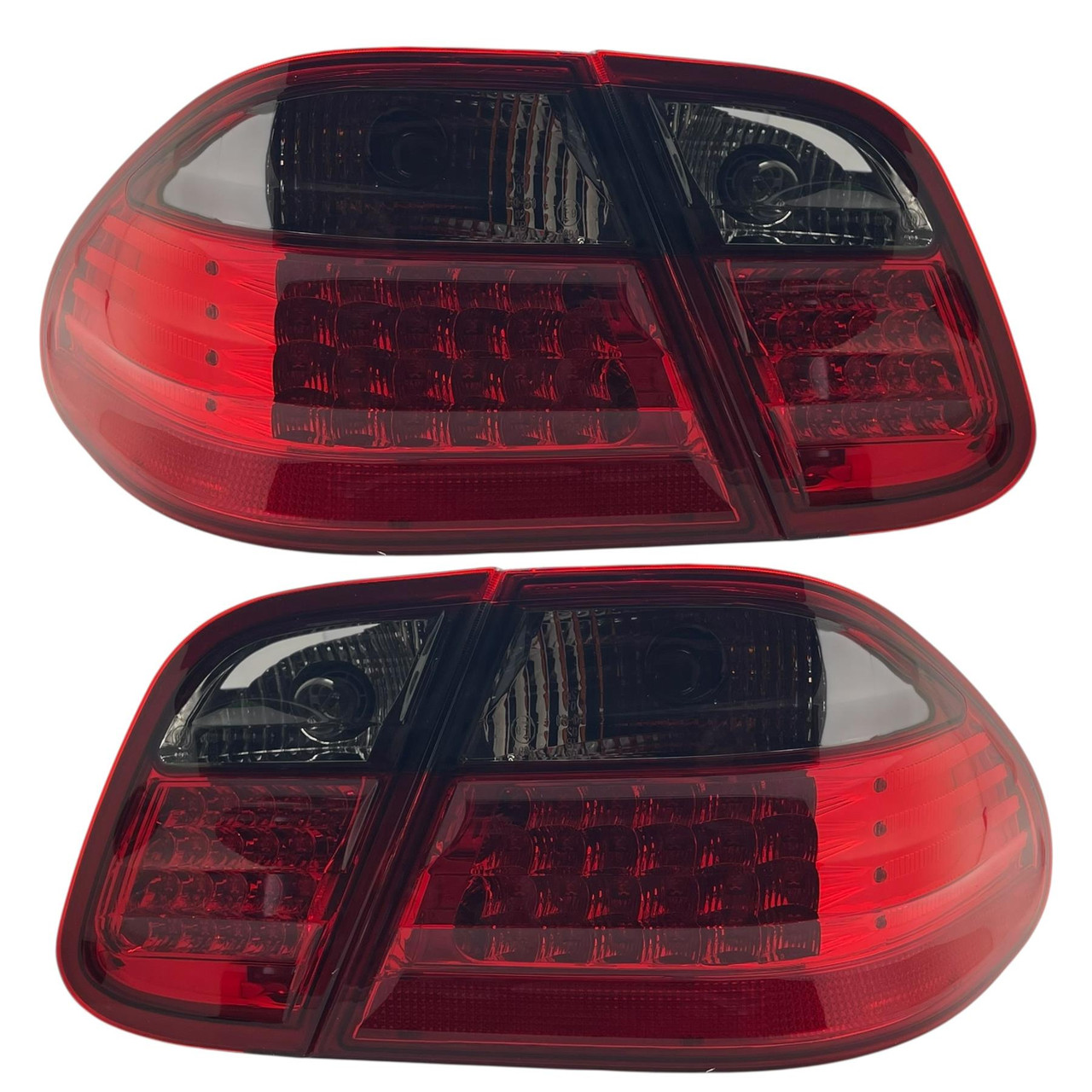 Back Rear Tail Lights For Mercedes Clk C208 W208 98-03 In Red-Black LED