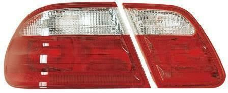 Back Rear Tail Lights Lamp Indicator Red-White Pair For Mercedes W210 95-02