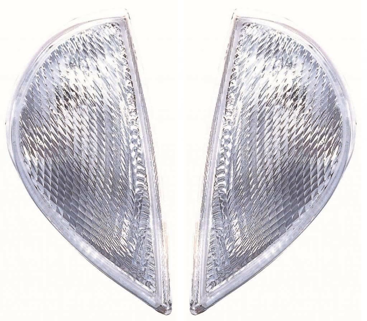 For Fiat Seicento 1998-2001 Clear Front Indicator Lights 1 Pair O/S And N/S