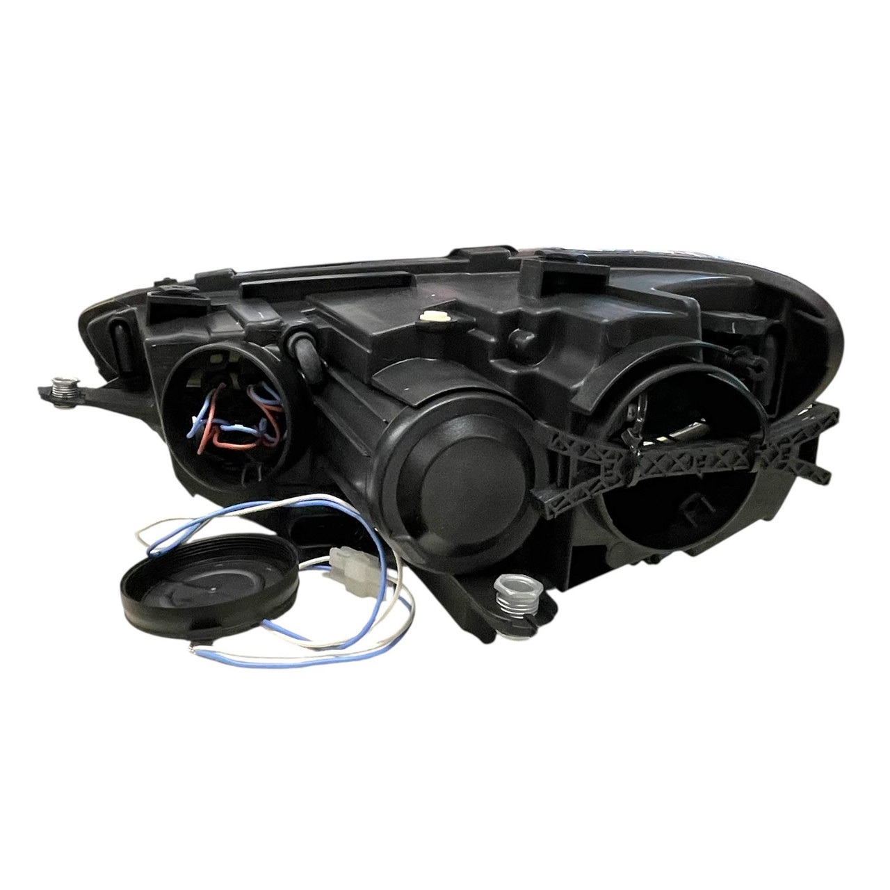 LHD Projector Headlights Pair LED Dragon DRL Lights Clear Black VW Scirocco 08-14