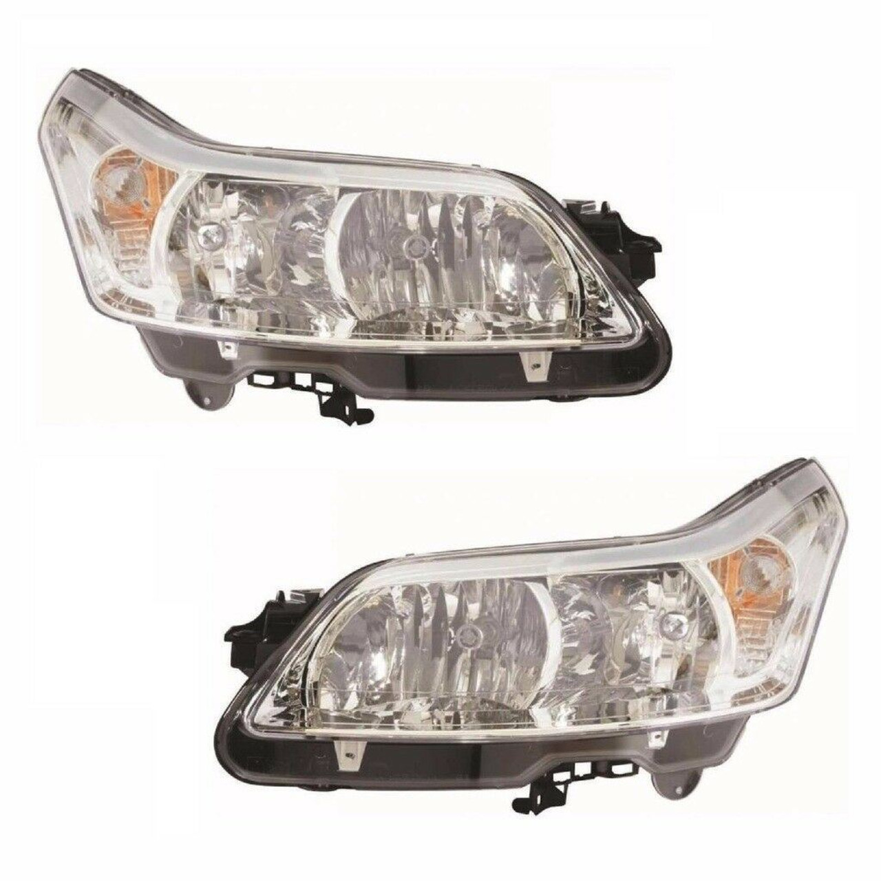 For Citroen C4 Mk1 2004-2010 Headlights Headlamps 1 Pair O/S &amp; N/S
