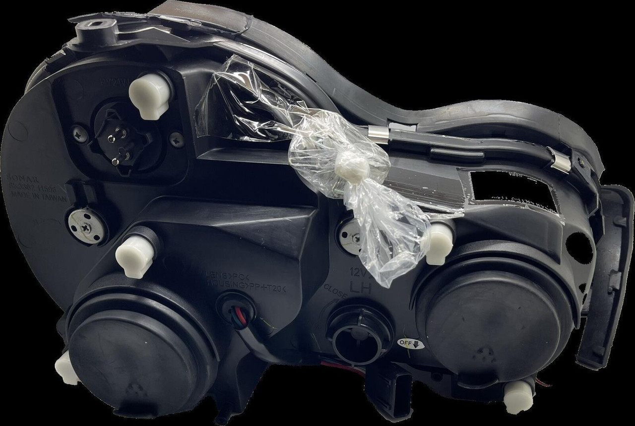 LHD Projector Headlights Pair Angel Eyes Clear Black Mercedes-Benz W210 95-02