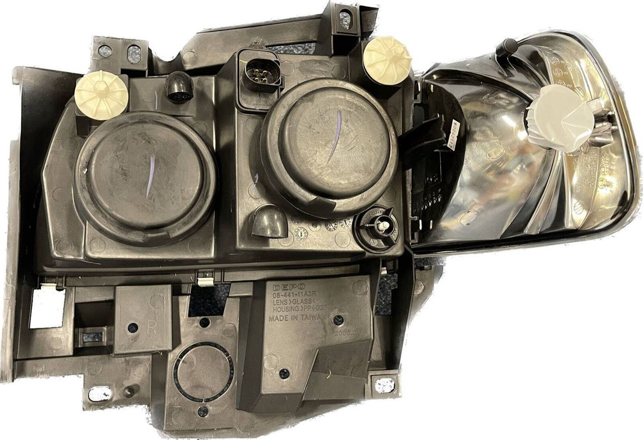 LHD Projector Headlights Pair Angel Eyes Clear Black VW T4 Longnose 96-03