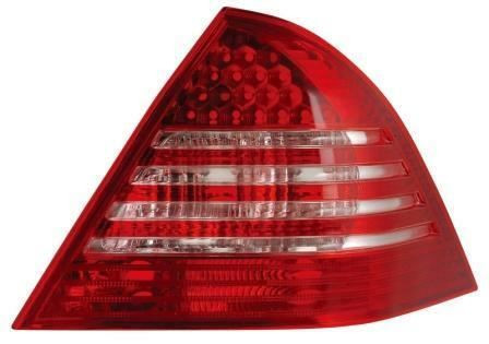 Back Rear Tail Lights Lamps Red-Clear LED Pair For Mercedes W203 05- On