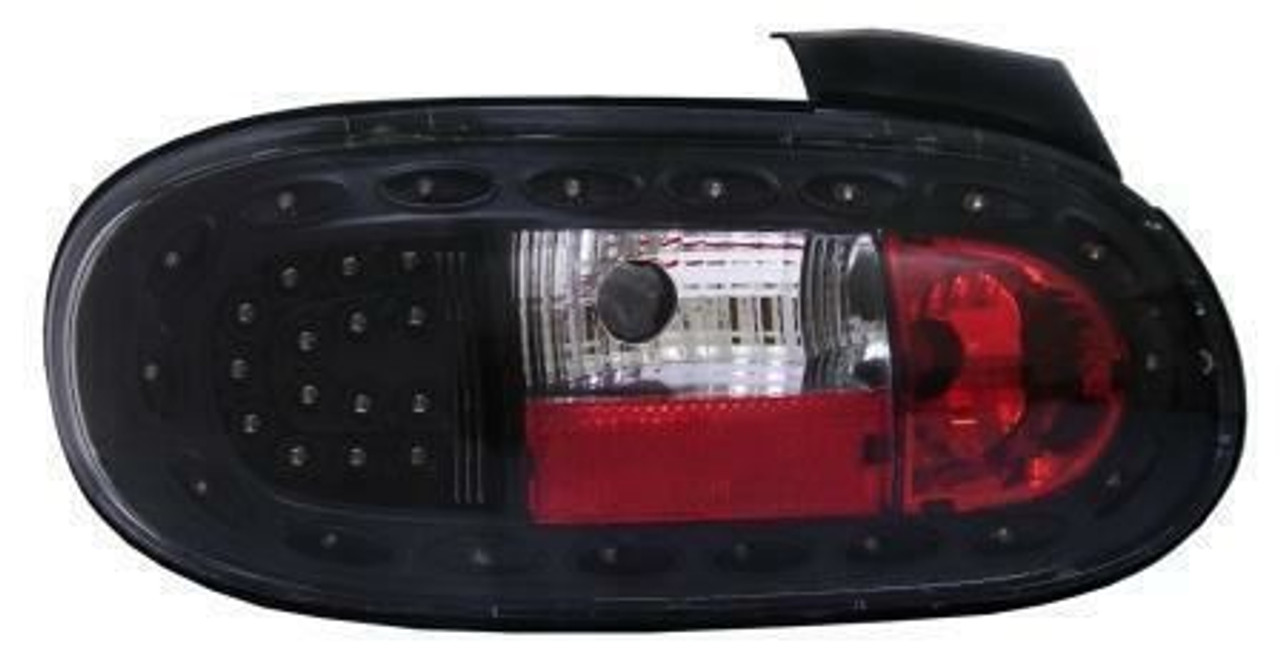 Back Rear Tail Lights LED Clear Black Pair For Mazda Mx5 Nb 1998-05