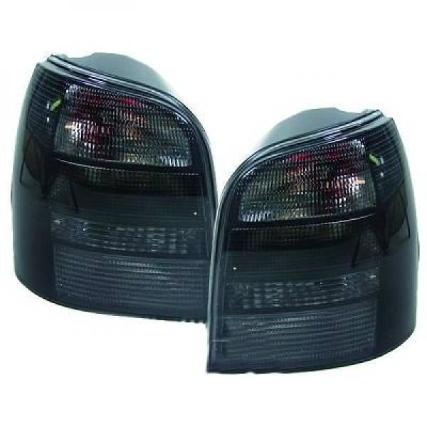 Back Rear Tail Lights Pair Set Black Audi A4 Saloon Avant 8D2 94-98