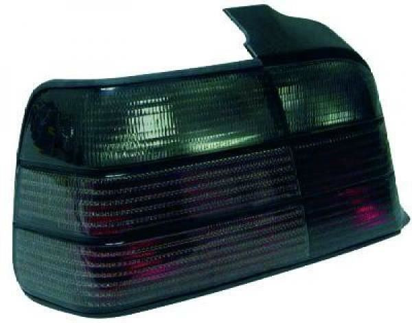 Back Rear Tail Lights Pair Set Black BMW 3 Series E36 Saloon 90-99