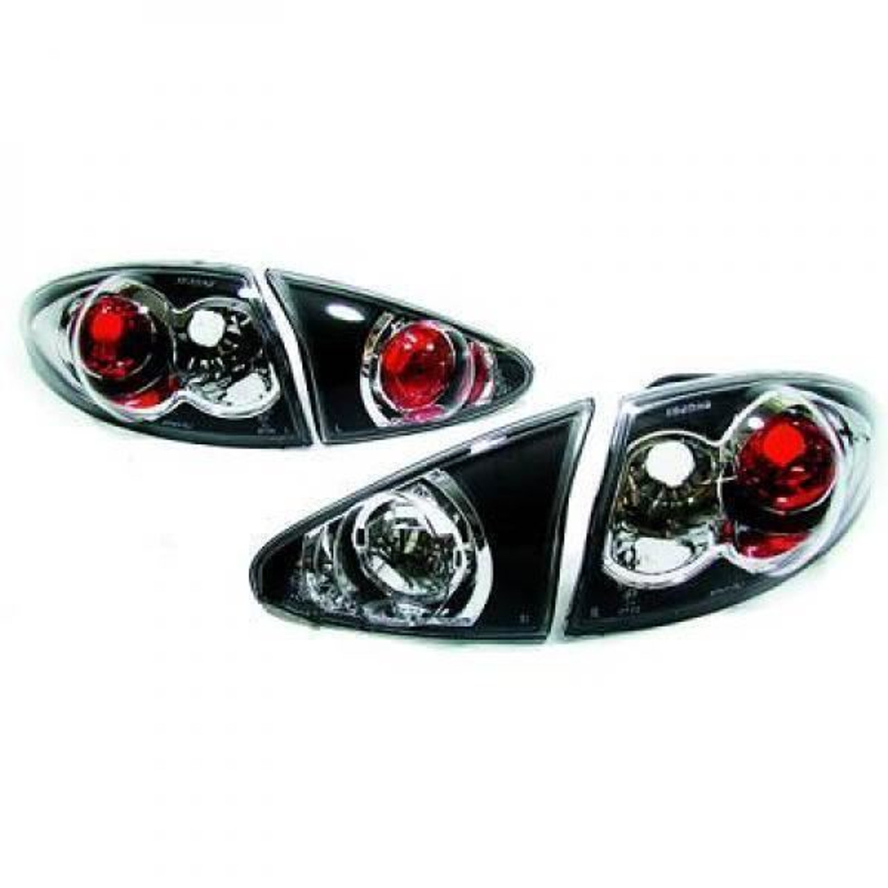 Back Rear Tail Lights Pair Set Clear Black Alfa Romeo 147 Typ 190 01-04
