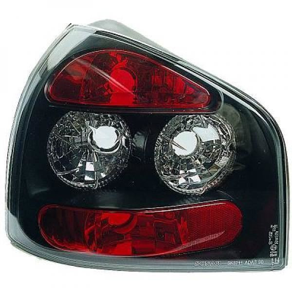 Back Rear Tail Lights Pair Set Clear Black Audi A3 96-03