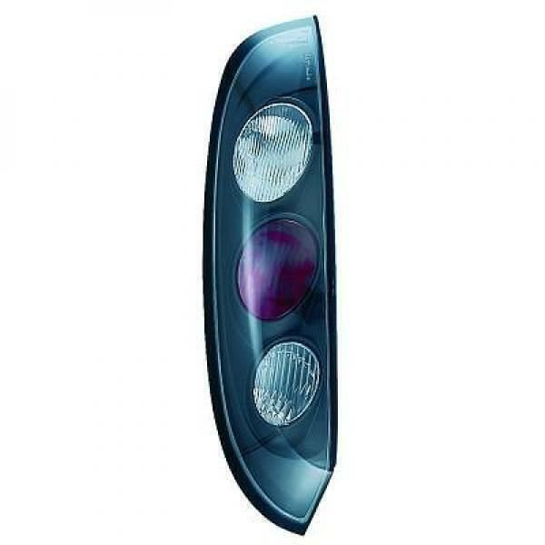 Back Rear Tail Lights Pair Set Clear Black Vauxhall Corsa C 00-06