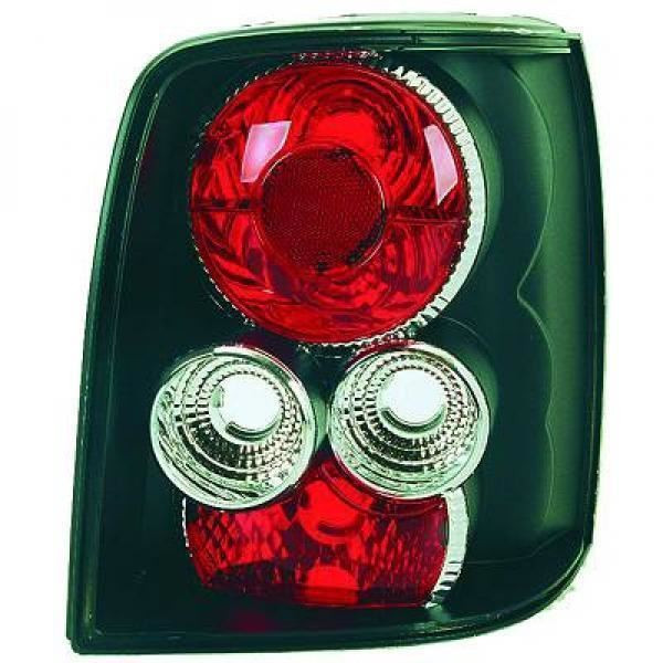 Back Rear Tail Lights Pair Set Clear Black VW Passat B5 96-00