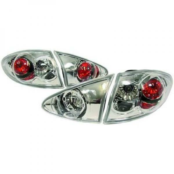 LHD Back Rear Tail Lights Pair Set Clear Chrome for Alfa Romeo 147 Typ 190 01-04