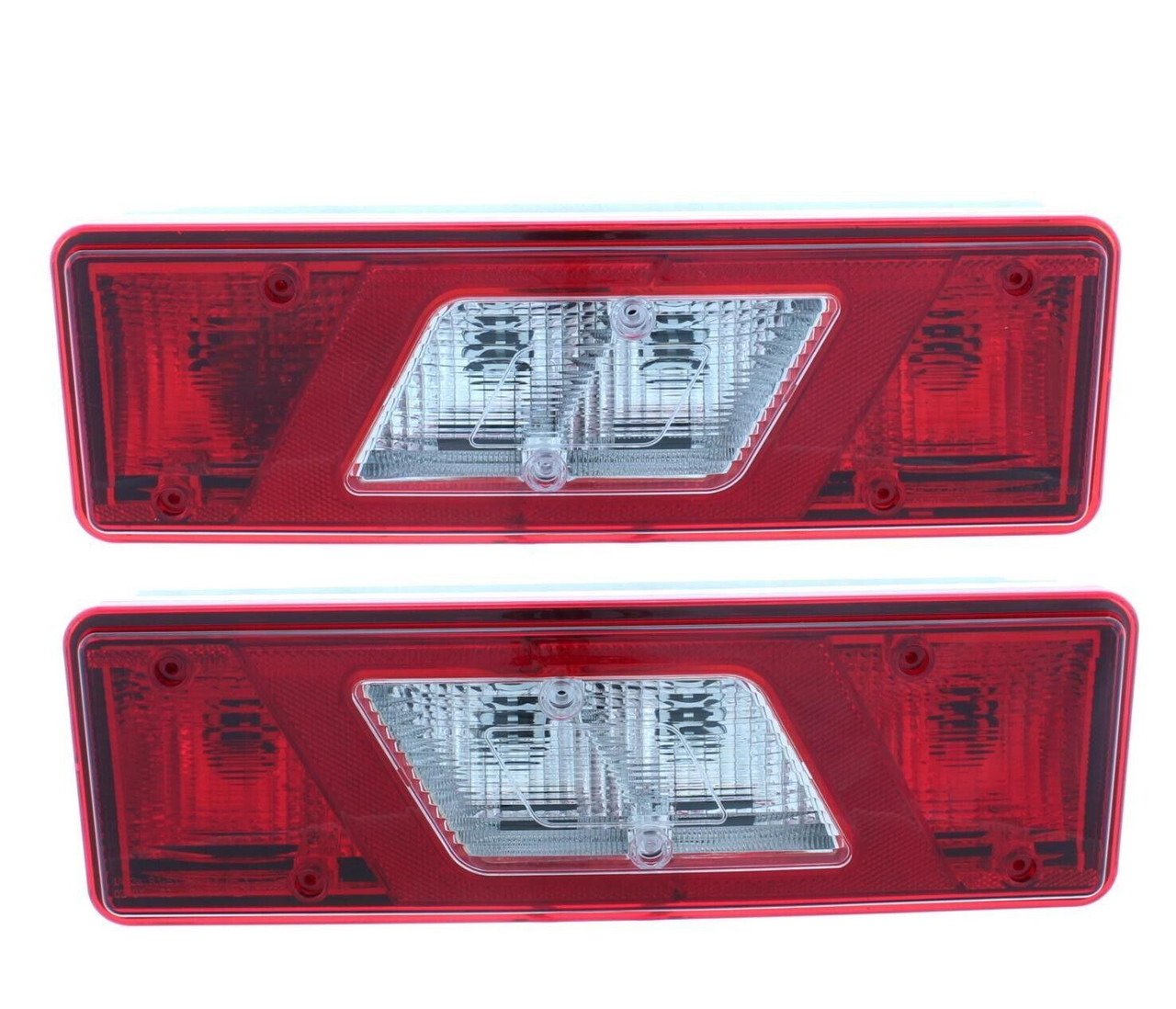 Pair Rear Tail Lights Clear Indicator For Ford Transit Chassis Cab 03.14-On