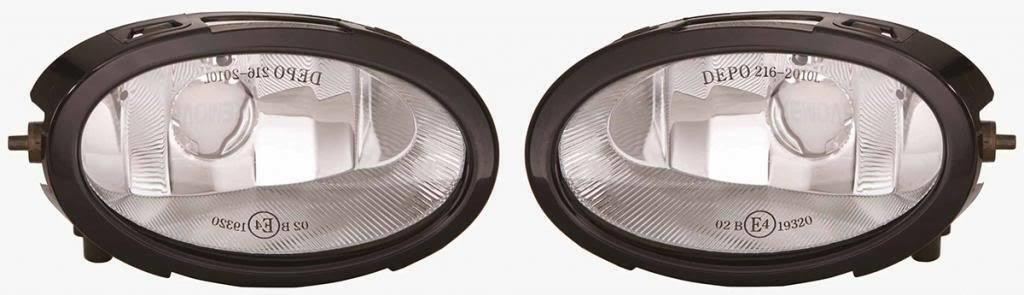Pair Right OS Left NS Fog Lights H11 For Mazda 3 Mk1 Hatch Saloon 04-9.09