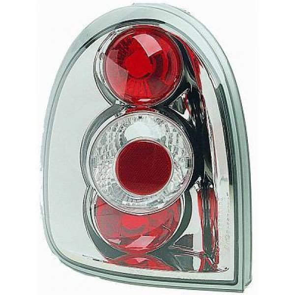 Back Rear Tail Lights Pair Set Clear Chrome Vauxhall Corsa B 93-00