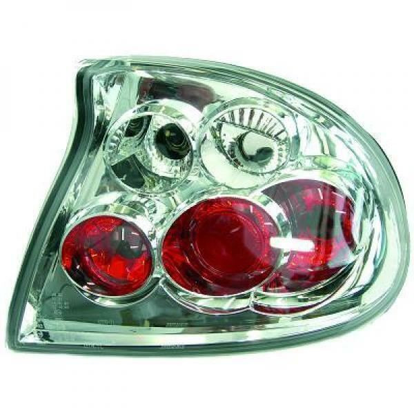 Back Rear Tail Lights Pair Set Clear Chrome Vauxhall Tigra 94-00