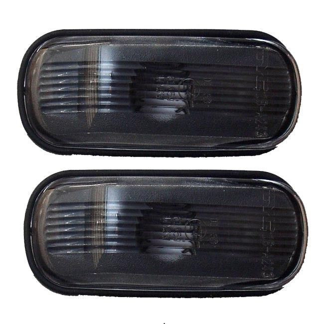 For Saab 900 9-3 9000 9-5 Smoked Black Side Repeaters Detector Blinkers