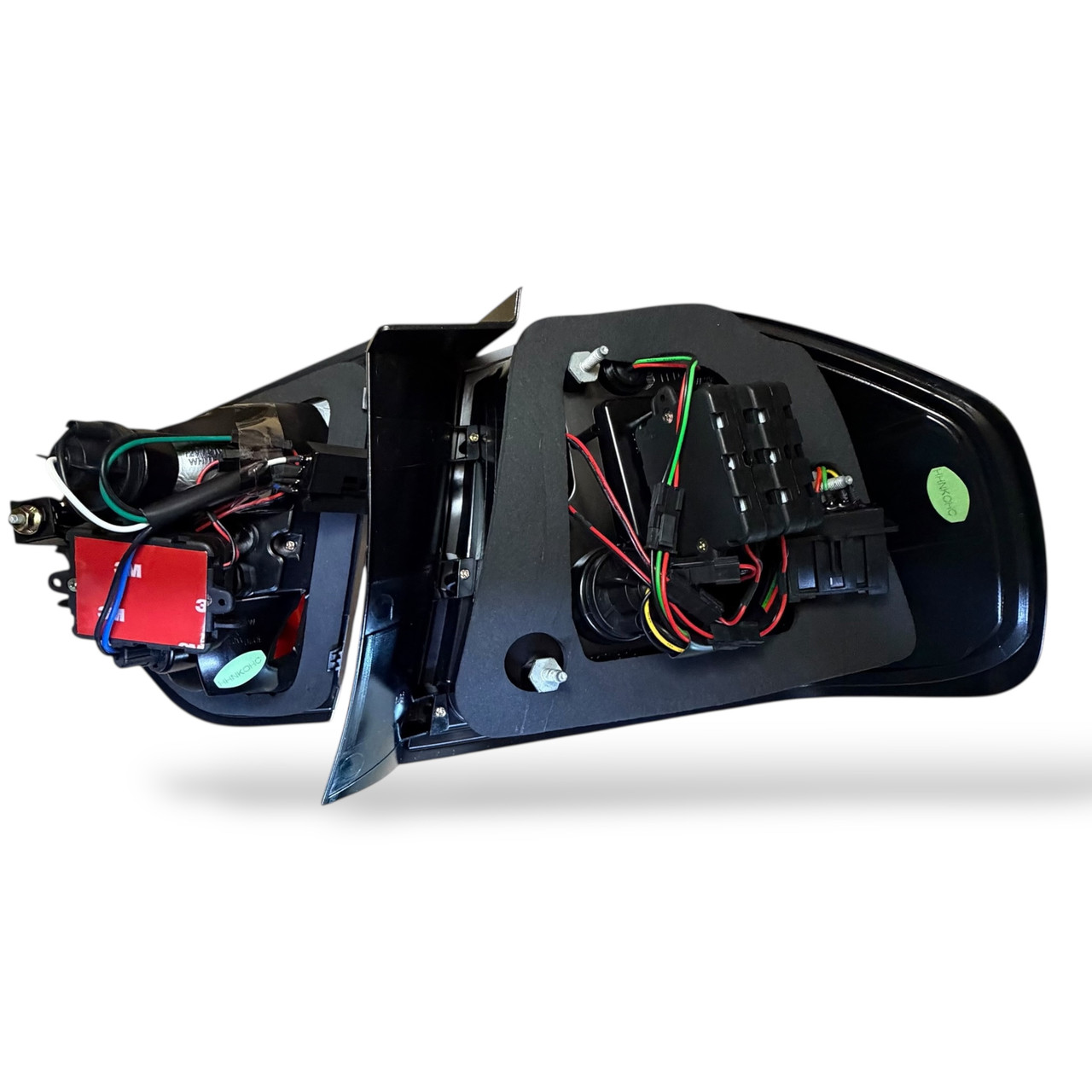 Back Rear Tail Lights Pair Set Clear Red Black BMW E90 Saloon 05-08