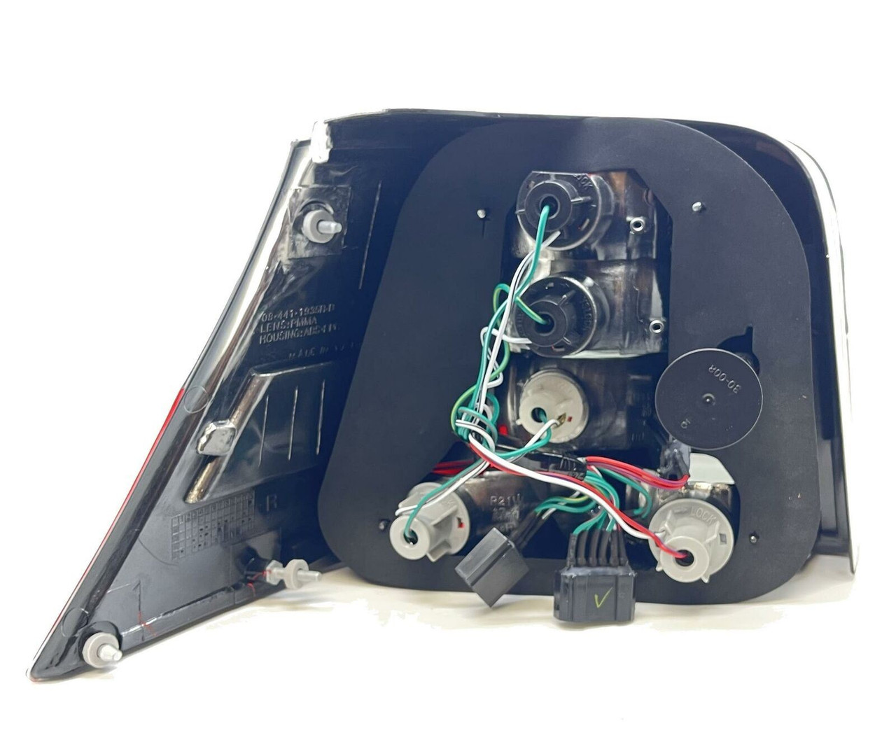 Back Rear Tail Lights Pair Set Clear Red Black VW Golf IV 97-03