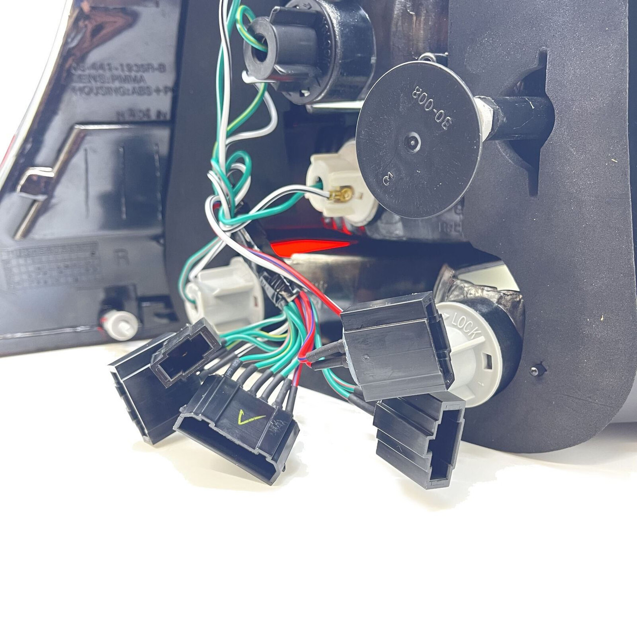 Back Rear Tail Lights Pair Set Clear Red Black VW Golf IV 97-03