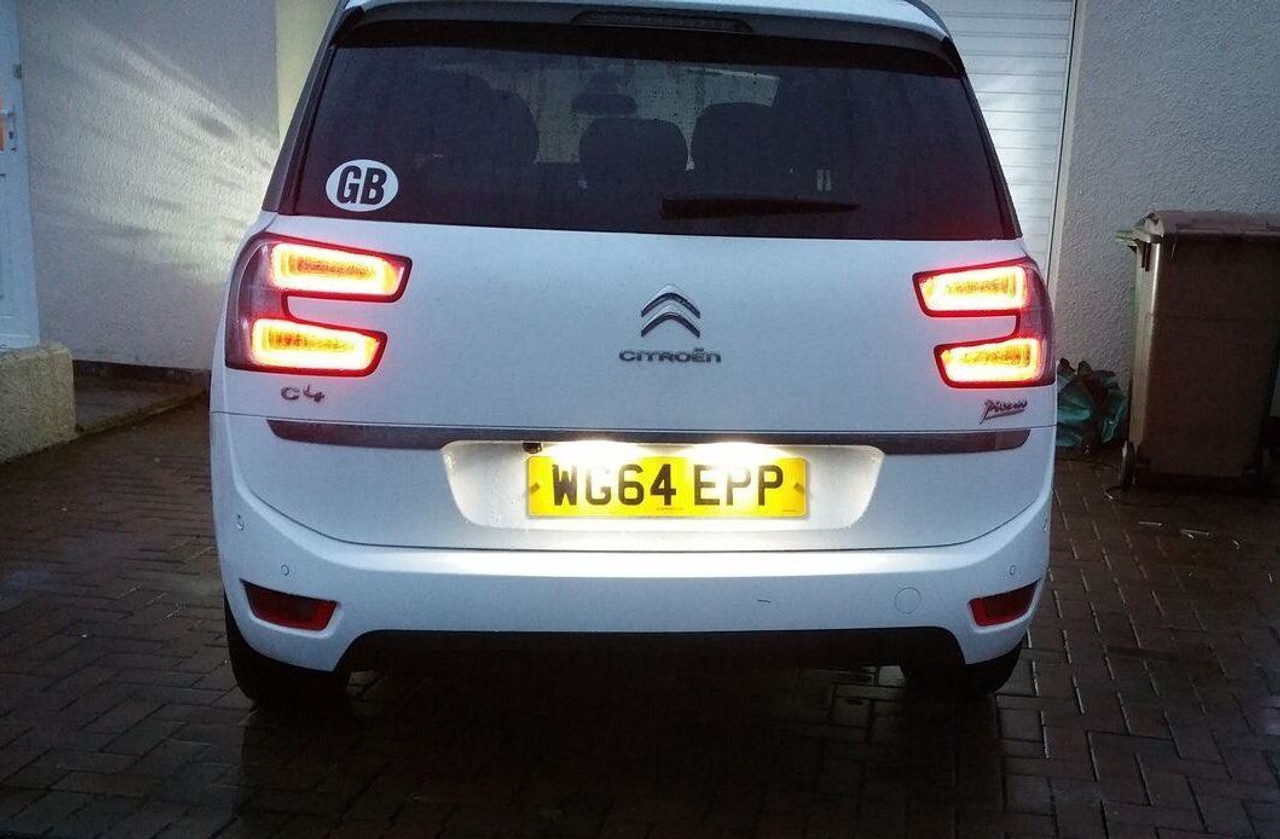 For Mercedes Sprinter W906 06- white Number Licence Plate Units 18 LED pair