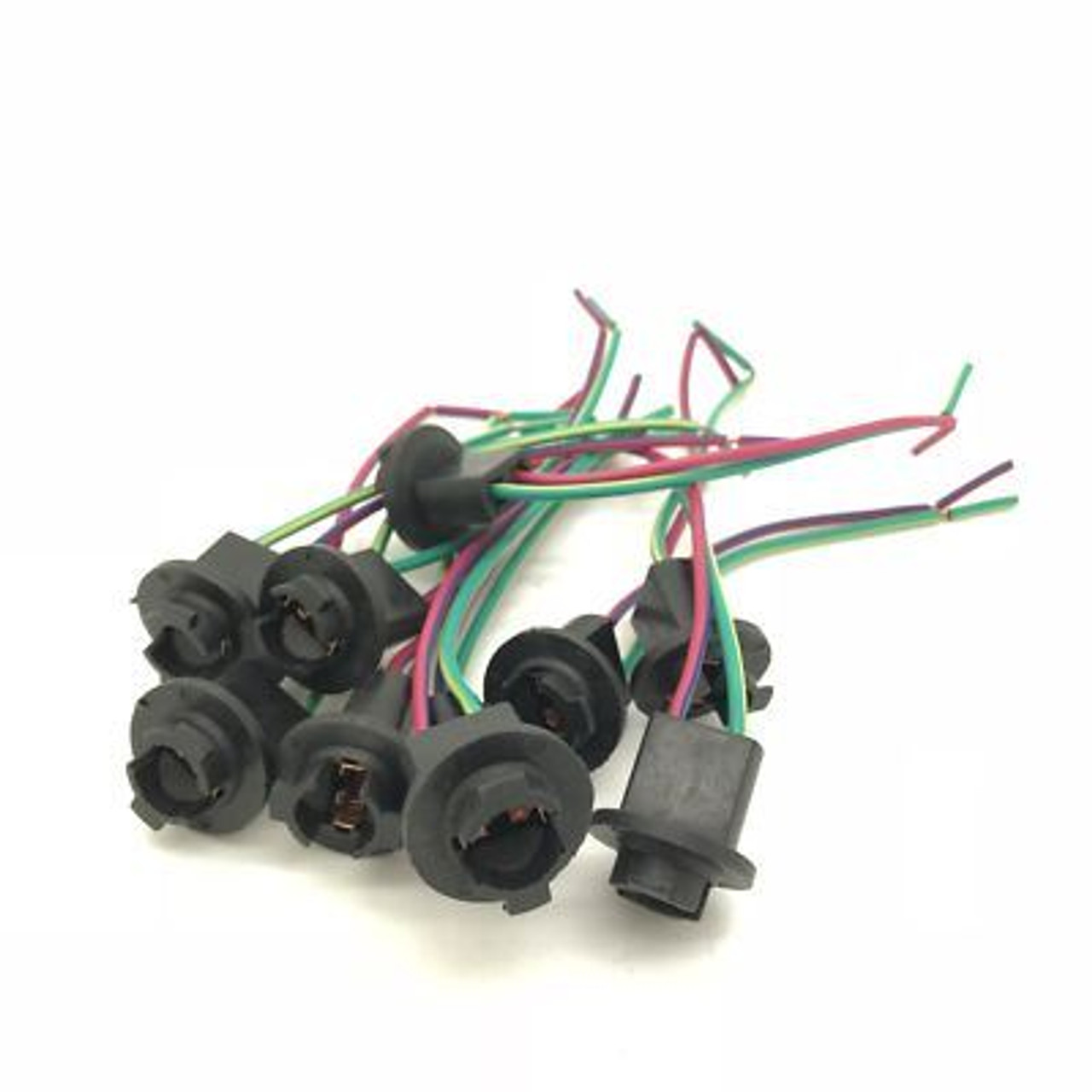 Pre-Wired T10 W5W W3W 501 194 Bulb Socket Holders LED Repair Dash Parking - 10