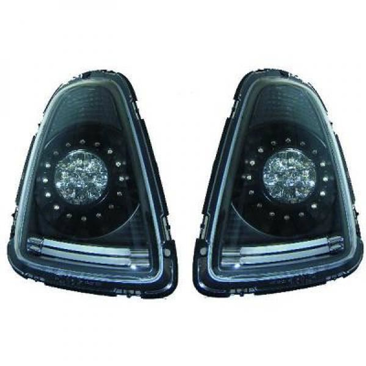 Back Rear Tail Lights Pair Set Clear Smoke Mini One Cooper Clubman 06-10