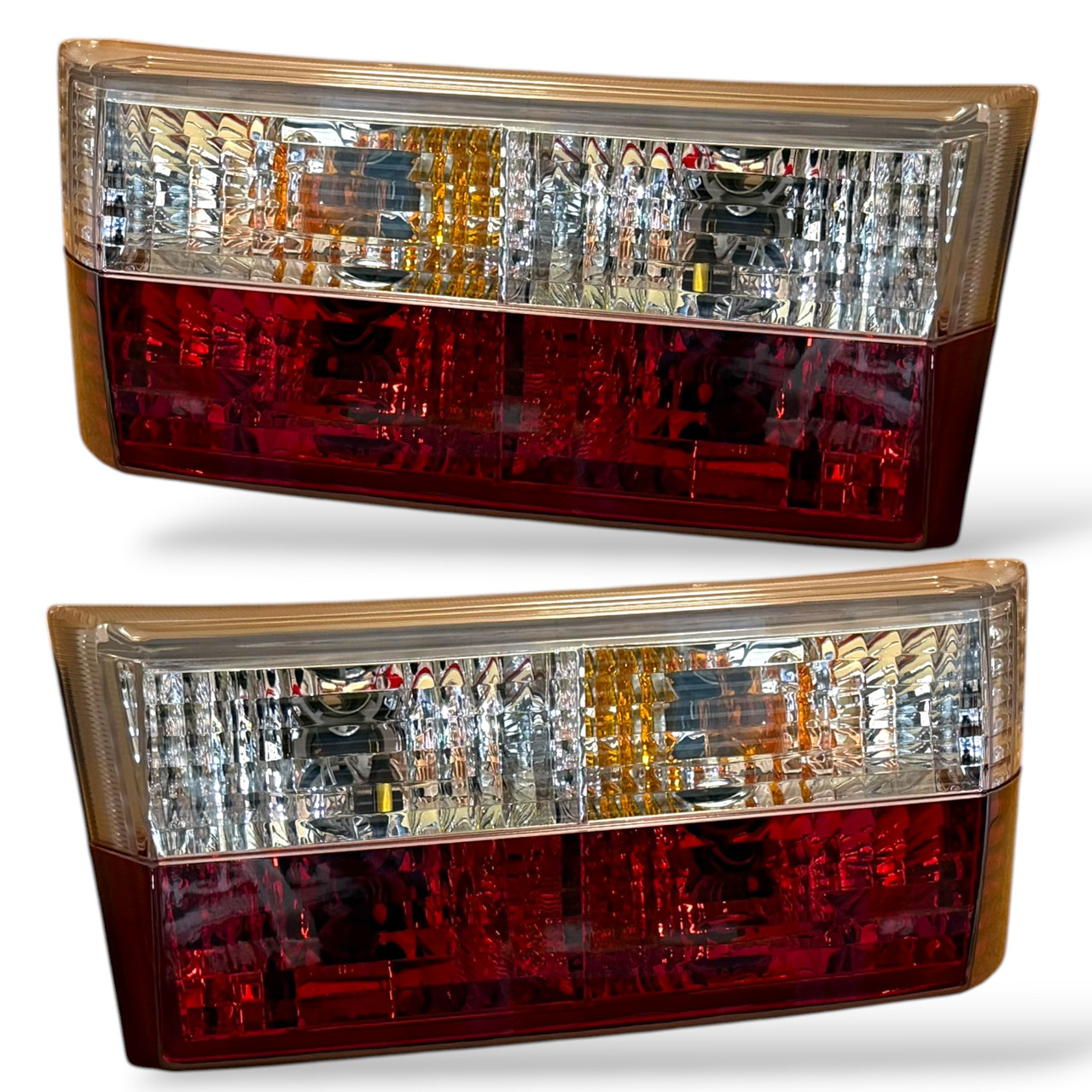 Back Rear Tail Lights Pair Set Crystal Red Chrome VW Golf I 17 155 74-93