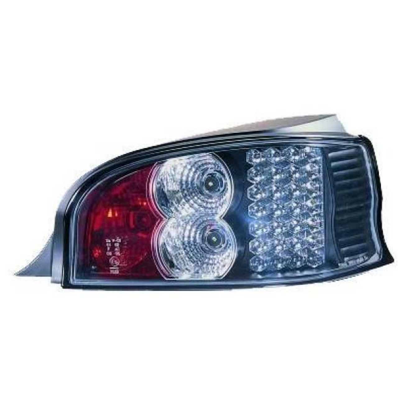 Back Rear Tail Lights Pair Set LED Clear Black Citroen Saxo 96-99