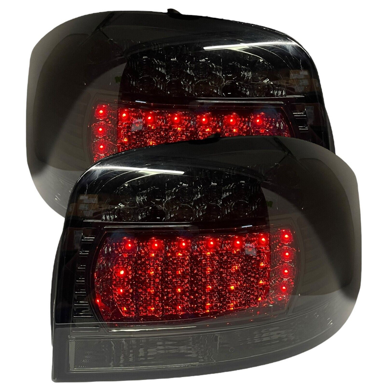 Back Rear Tail Lights Pair Set LED Clear Black Only Audi A3 03-08
