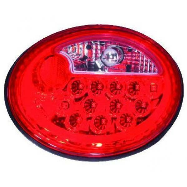 Back Rear Tail Lights Pair Set LED Clear Red VW New Beetle 98-05