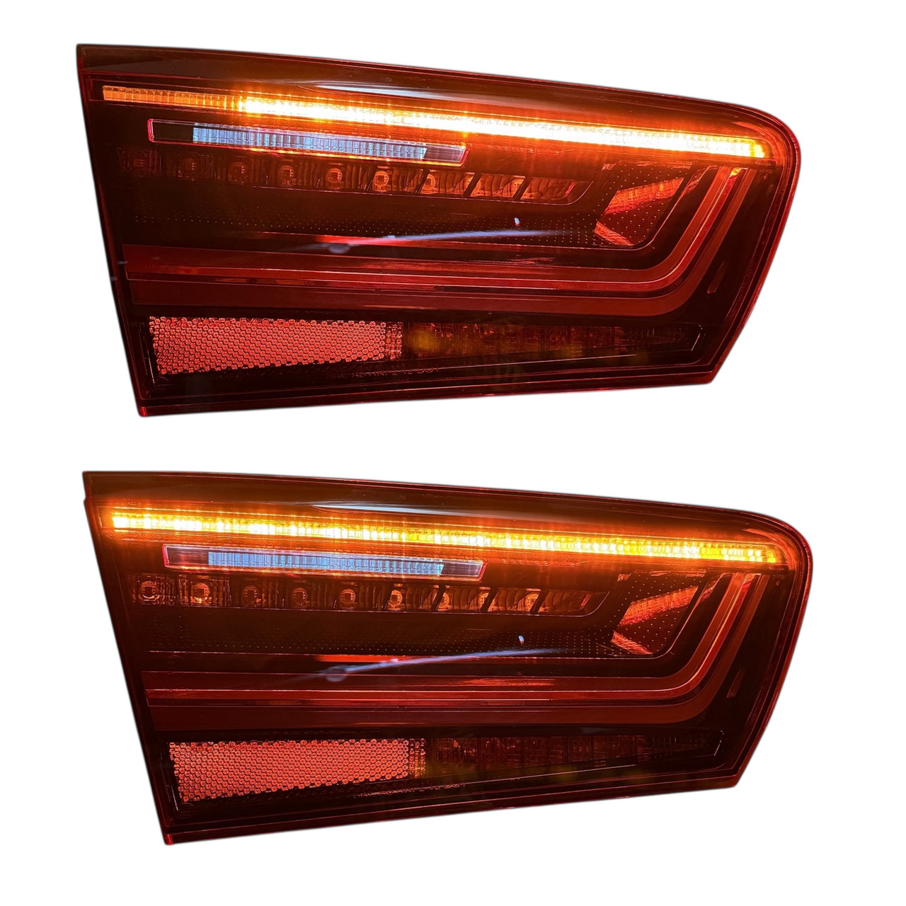 Back Rear Tail Lights Audi A6 C7 (saloon, 04/11-10/14) red-clear Dynamic LED
