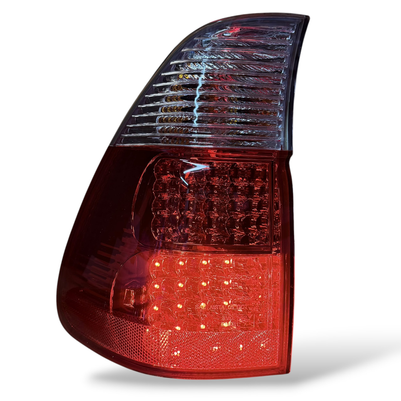 Back Rear Tail Lights Pair Set LED Clear Red White BMW X5 E53 99-03