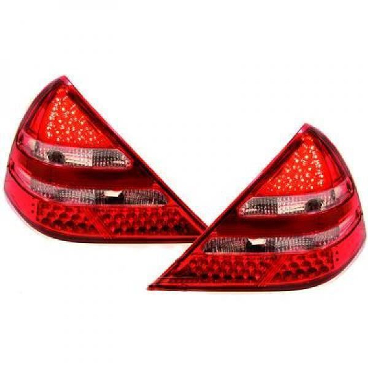 Back Rear Tail Lights Pair Set LED Clear Red White Mercedes R170 96-04