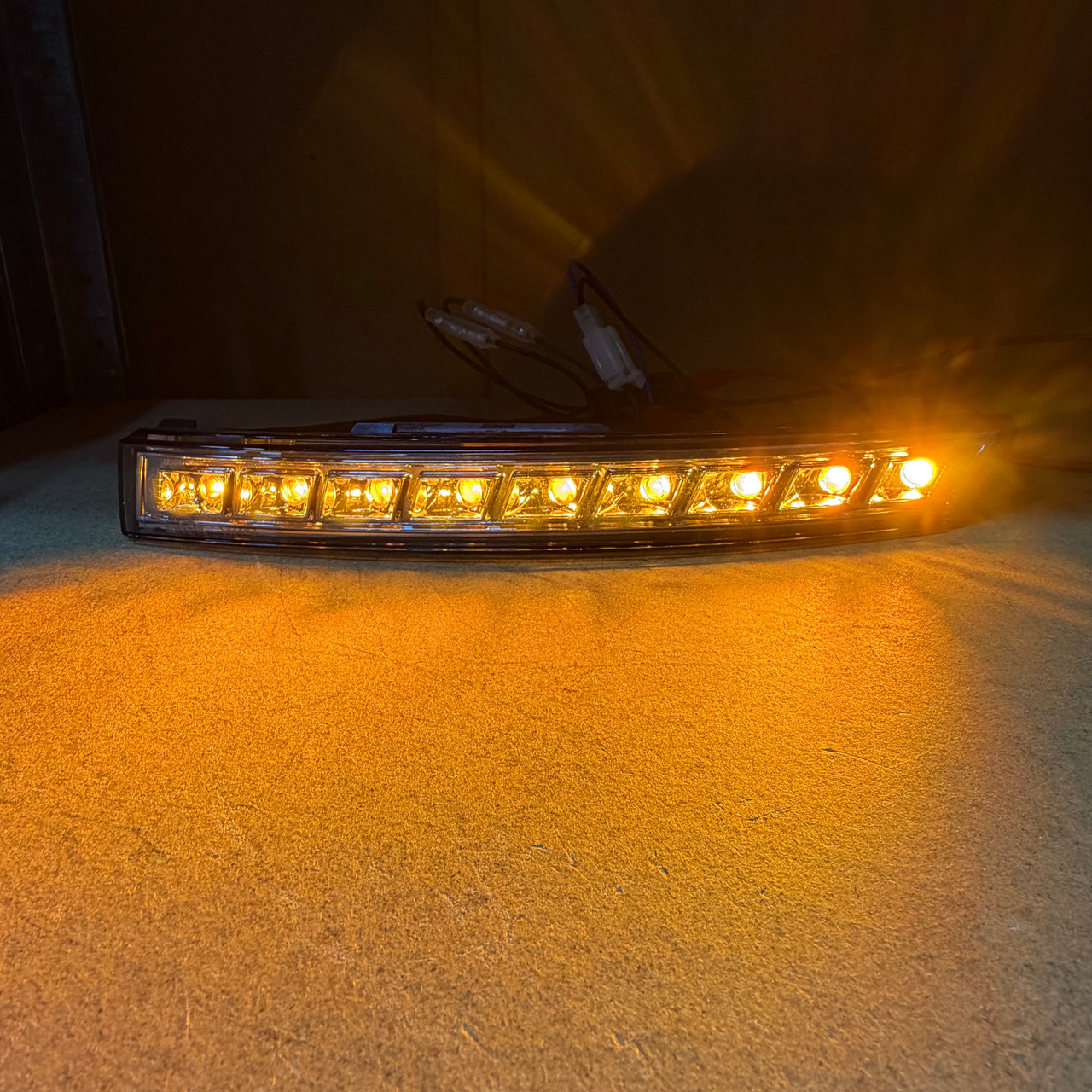 Pair LED Front Indicators Detector For VW Passat 3C 2005-10 In Black Smoked