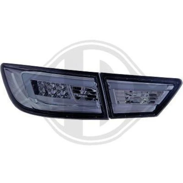Back Rear Tail Lights Pair Set LED Clear Smoke Renault Clio 13-On
