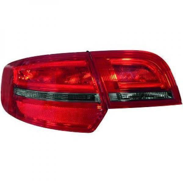 Back Rear Tail Lights Pair Set LED Red Smoke Audi A3 Sportback 03-08
