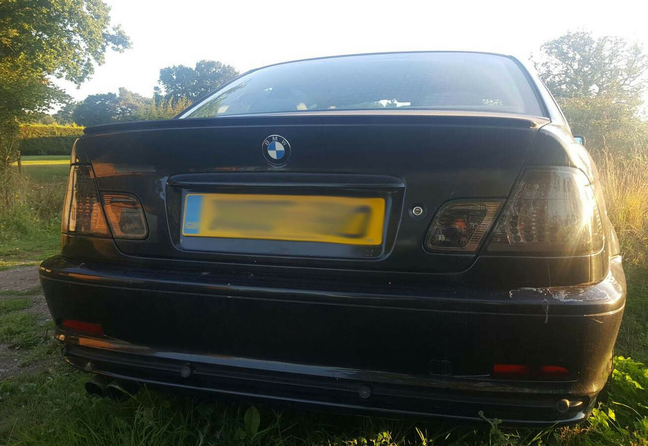 Back Rear Tail Lights Smoke Crystal-Look LED Pair For BMW E46 Coupe 99-3/03 -On