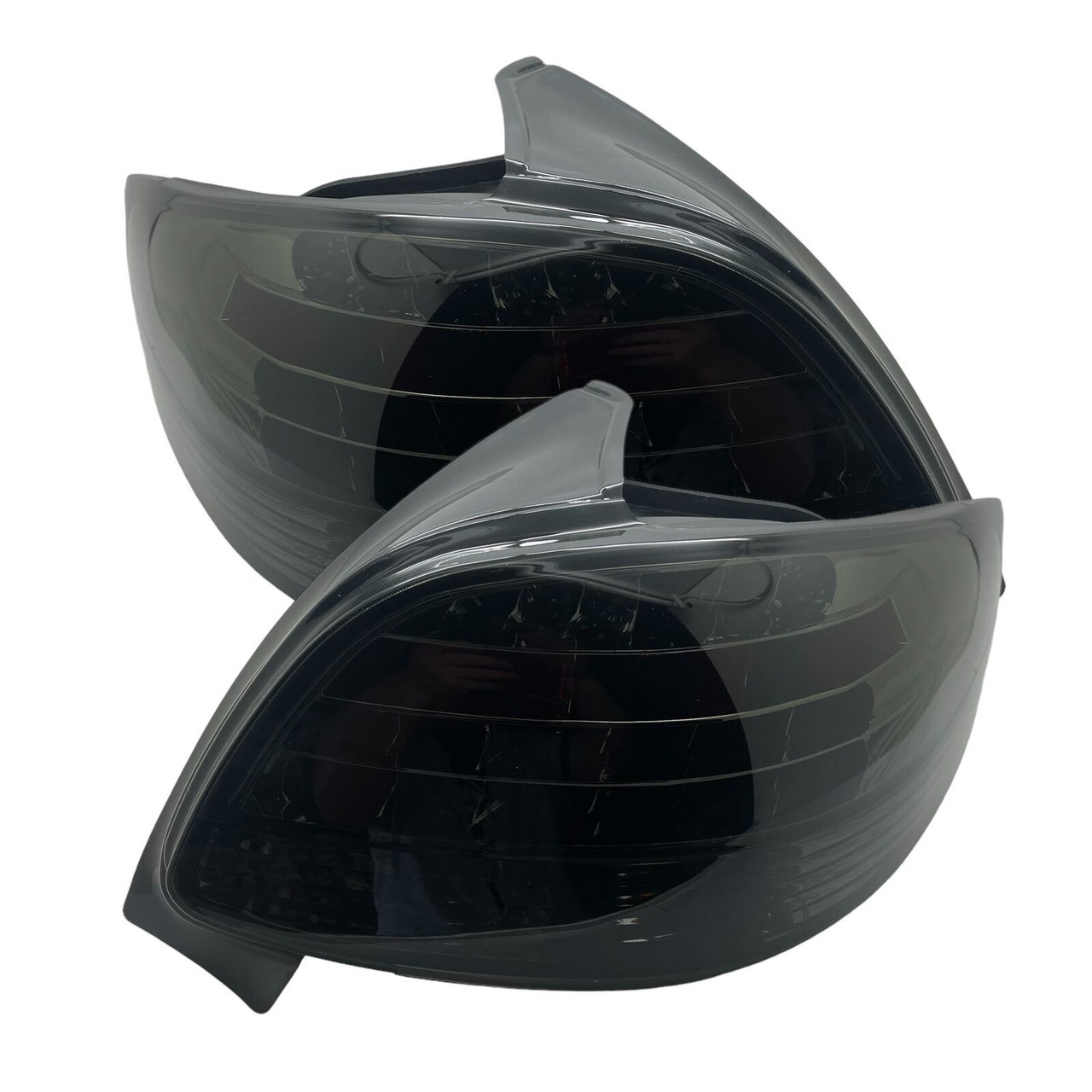 Back Rear Tail Lights Smoke Crystal-Look LED Pair For Peugeot 206 1998-08