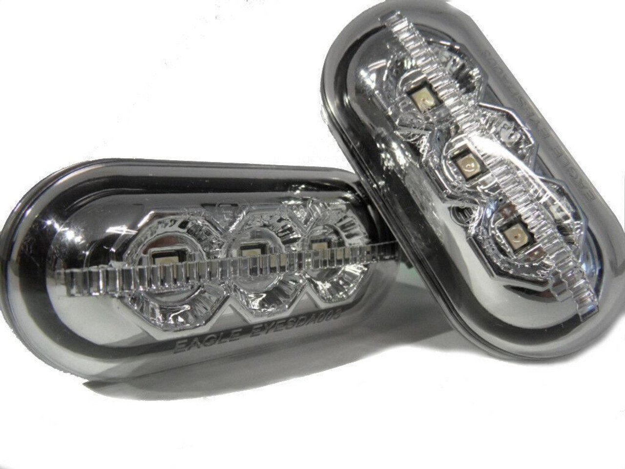 Chrome LED Side Repeaters Indicator Replacement Blinkers For Dacia Duster 10+