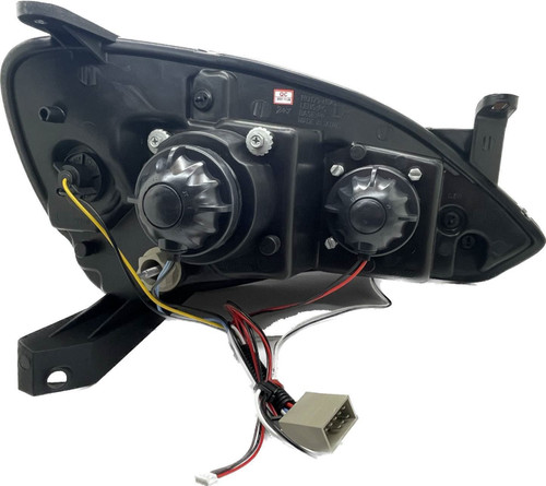 For Vauxhall Corsa C 2000-2006 Black LED DRL Projector Headlights Headlamps