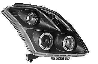 For Suzuki Swift 2005-2010 Black Angel Eye Projector Headlights Lamp Part